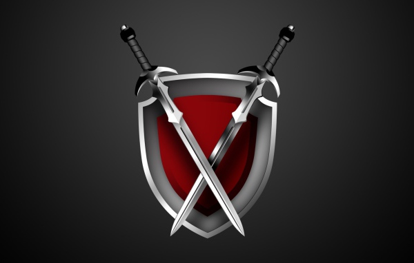 Щит и два меча