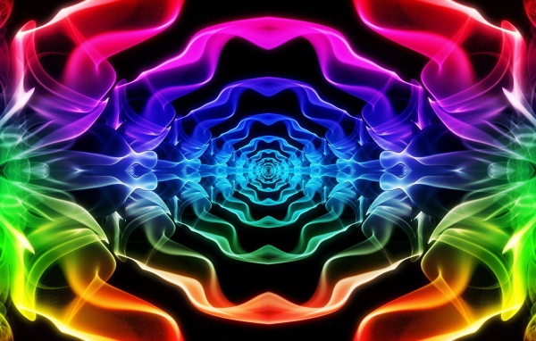 Абстрактный цветной тоннель