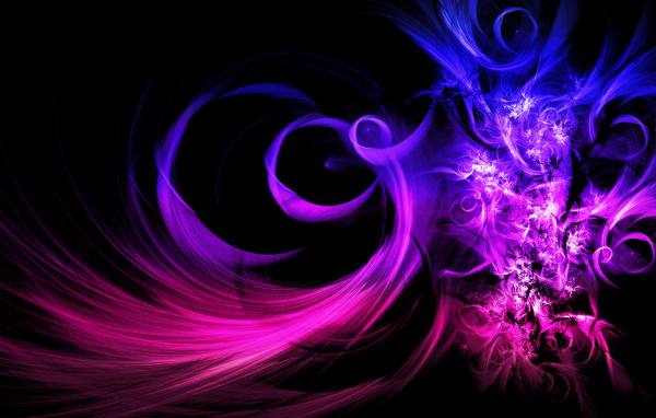 Синий абстрактный рисунок