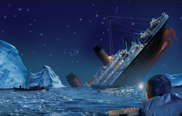 Тонущий Титаник