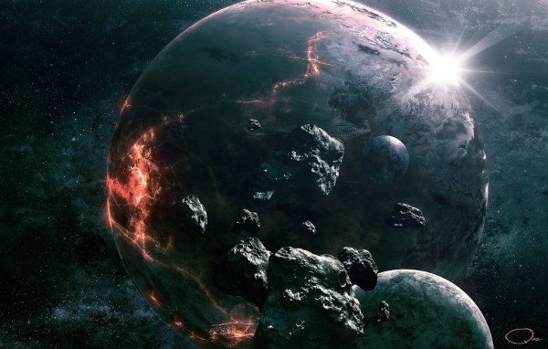 Трещины на планете