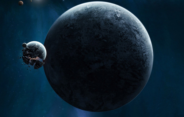 Взрыв спутника планеты