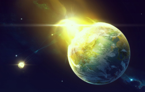 Огненный всплеск на планете