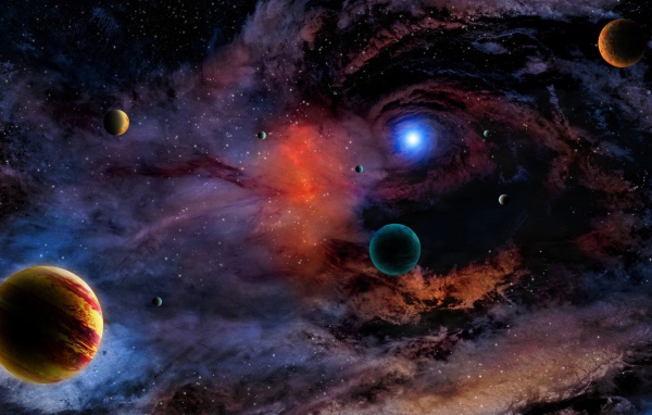 Много планет в спирали