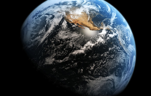 Планета Земля в космосе