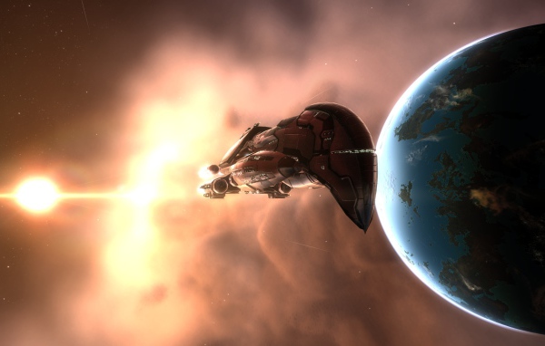 Инопланетный корабль у Земли