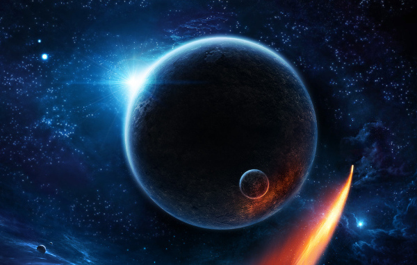 Планета со спутником