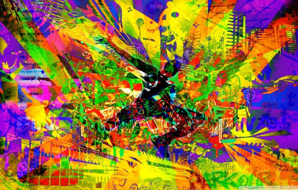 Абстрактный образ паркура