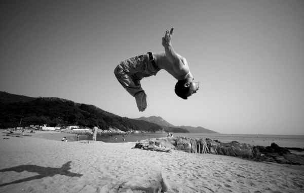 Пляж для паркура