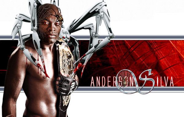 Известный UFC боец Андерсон Силва. Паук