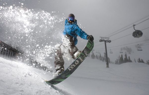 Зимний вид спорта сноуборд