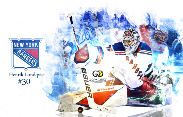 Известный Вратарь Нью-Йорк Рейнджерс Хенрик Лундквист