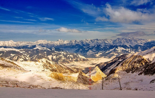 Альпы на курорте Цель-ам-Зее, Австрия