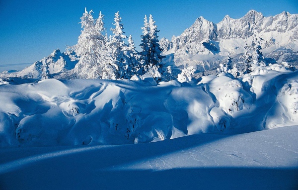 Альпы на горнолыжном курорте Шладминг, Австрия