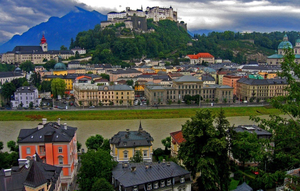 Крепость в городе  Зальцбург, Австрия
