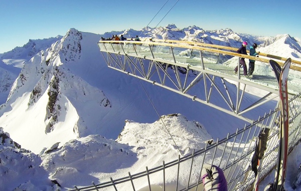 Ущелье на горнолыжном курорте Зёльден, Австрия