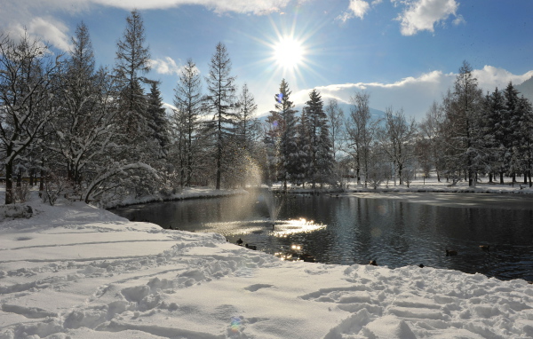 Озеро на курорте Бад Хофгастайн, Австрия