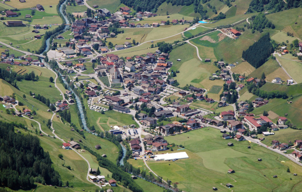 Панорама в городе Нойштифт, Австрия