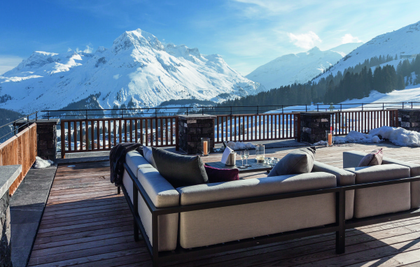 Ресторан на горнолыжном курорте Лех, Австрия