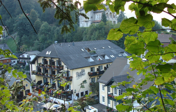 Летний пейзаж на горнолыжном курорте Ишгль, Австрия