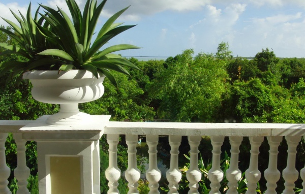 Terrace in the resort of Cayo Ensenachos, Cuba