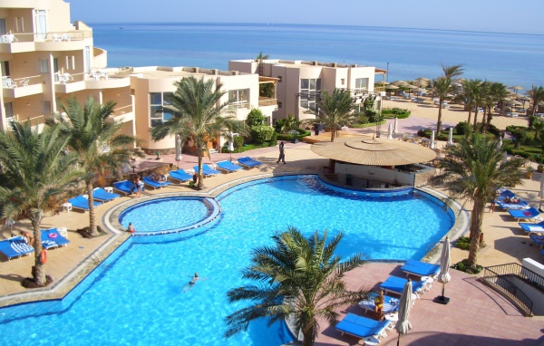Отель на побережье на курорте Хургада, Египет