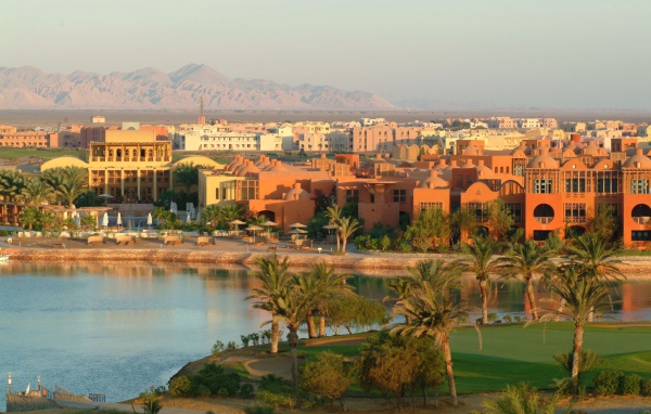 Панорама города на курорте Эль Гуна, Египет
