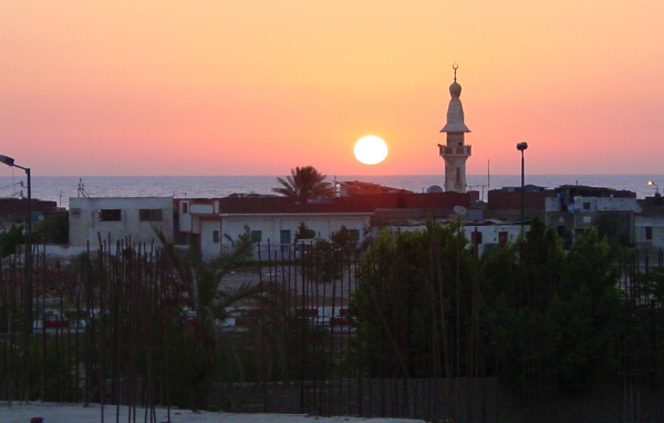 Закат на курорте Эль Кусейр, Египет