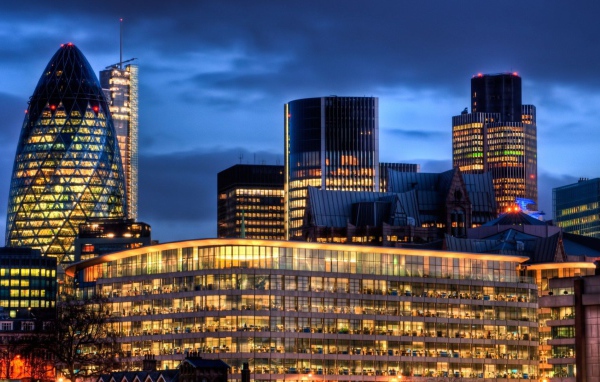 Ночной Сити в Лондоне
