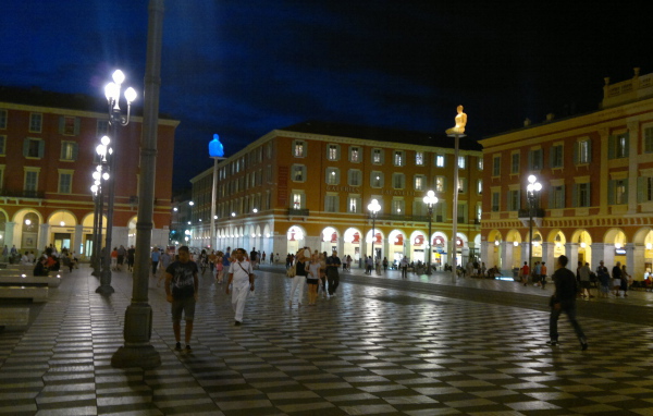 Площадь в городе Ницца, Франция