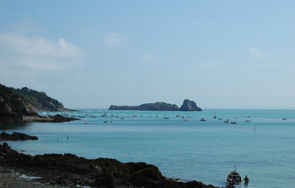 Голубая лагуна в Нормандии, Франция