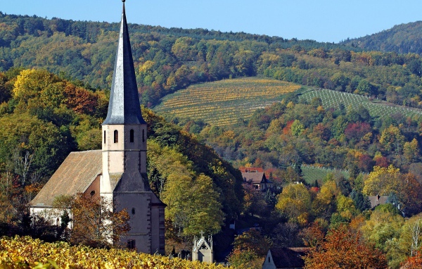 Церковь в Эльзасе, Франция