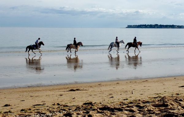 Конная прогулка на курорте Ла Боль, Франция