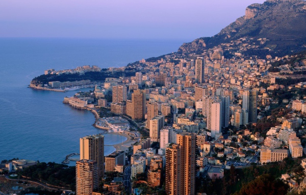 Панорама города в Монако