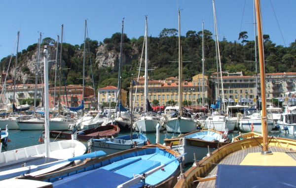 Порт в городе Ницца, Франция