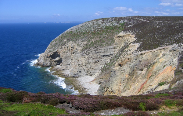 Побережье моря в Бретань, Франция