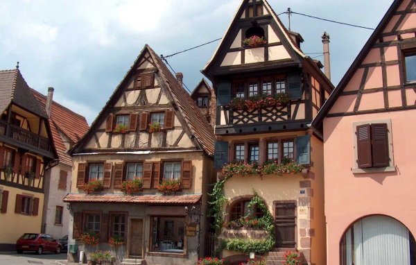 Городские дома в Эльзасе, Франция