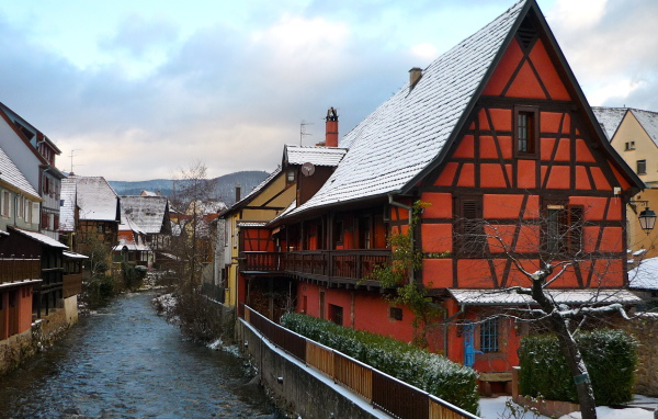 Зима в Эльзасе, Франция