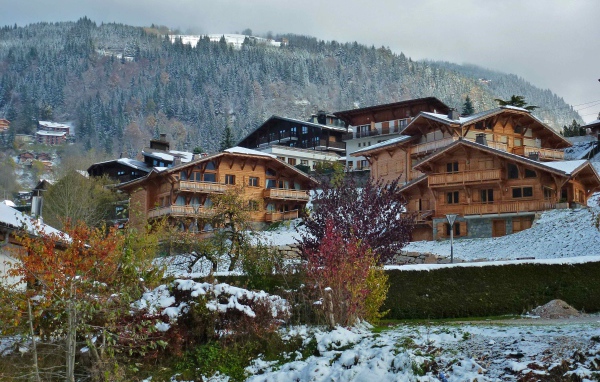 Зимний пейзаж в городе Аннеси, Франция