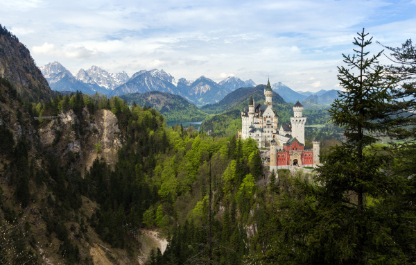 Замок Нойшванштайн, Бавария, Германия