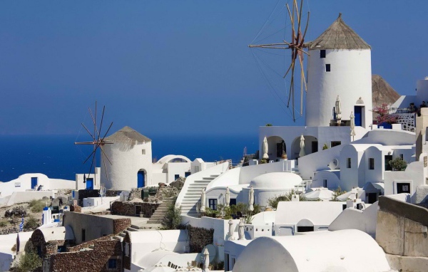 Санторини в Греции
