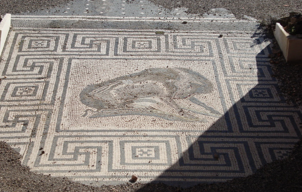 Старинная фреска в Помпеях, Италия