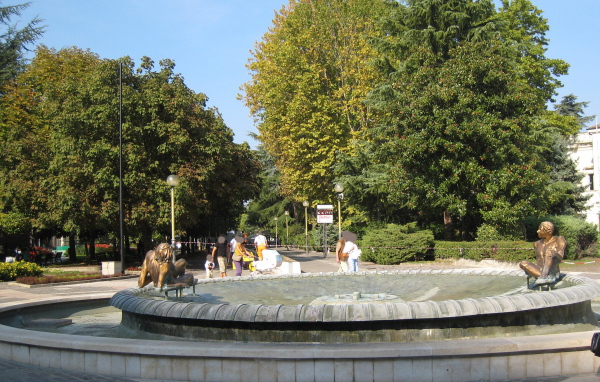 Фонтан на курорте Абано Терме, Италия