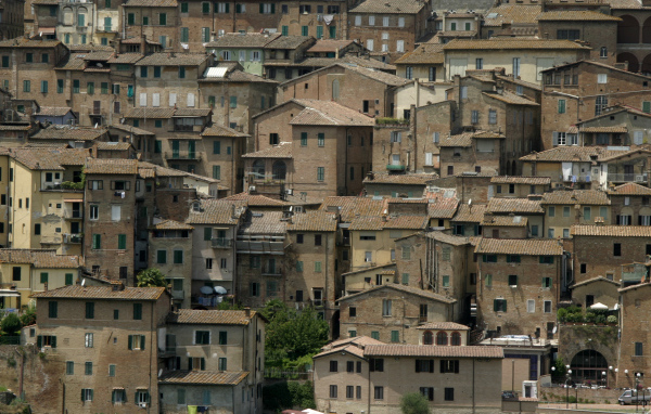 Городские дома в Сиене, Италия