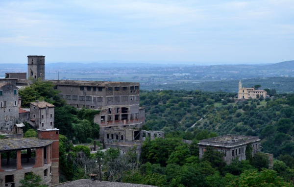 Вид с башни в Тиволи, Италия