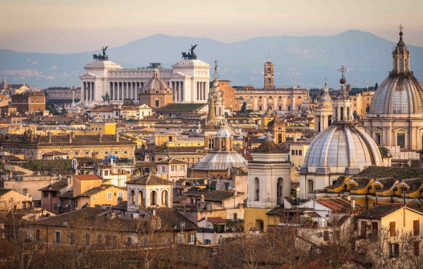 Вид на старый город Рим