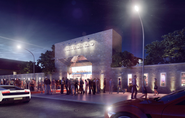 У кинотеатра в Осло