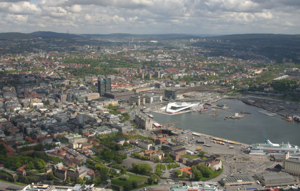 Вид на город Осло