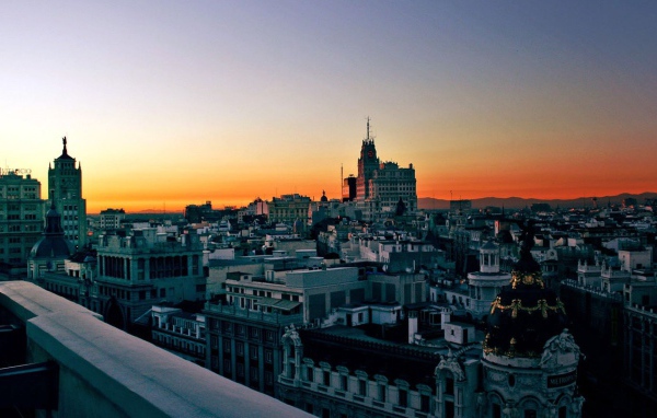 Закат в Мадриде