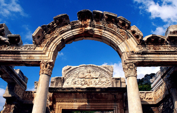Ancient arch in Ephesus, Turkey